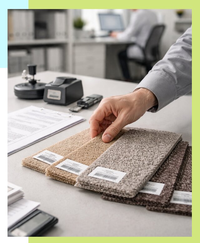 Сертификация ковролина в Абакане от 15323 р., Алешин-Бкн