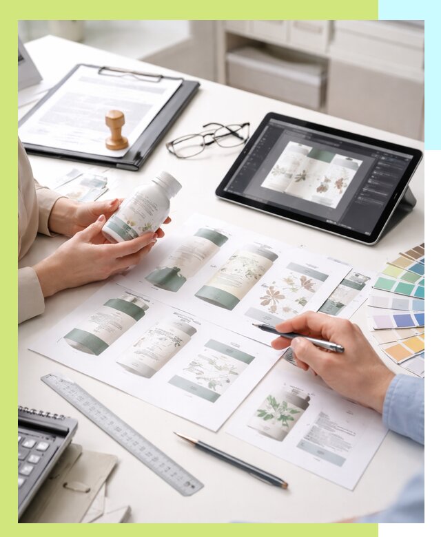 Профессиональная разработка дизайна и текста этикетки продукции в Абакане