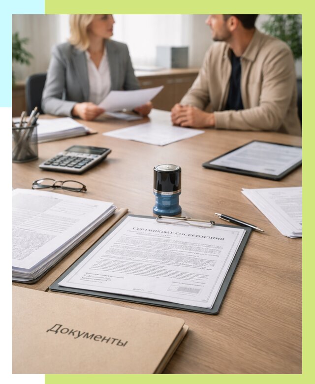 Сертификат соответствия на продукцию в Абакане от 15323 р.|Алешин-Бкн