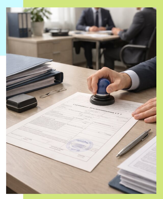 Сертификат происхождения СТ 1 в Абакане от 4597 р. | Алешин-Бкн