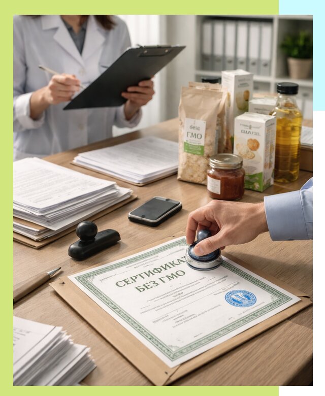 Получение сертификата Без ГМО для продукции в Абакане